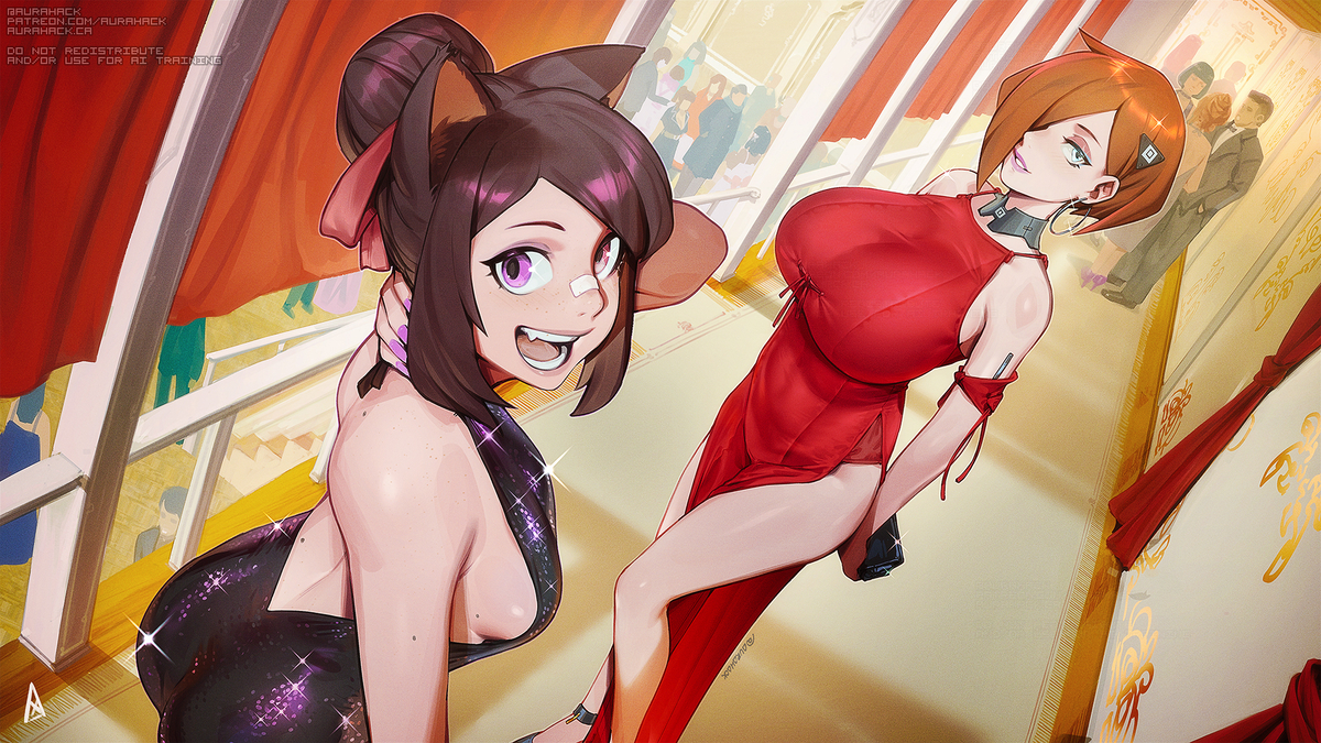 This is a pixiv picture whose title is (Fancy) Ascari & Catherine.