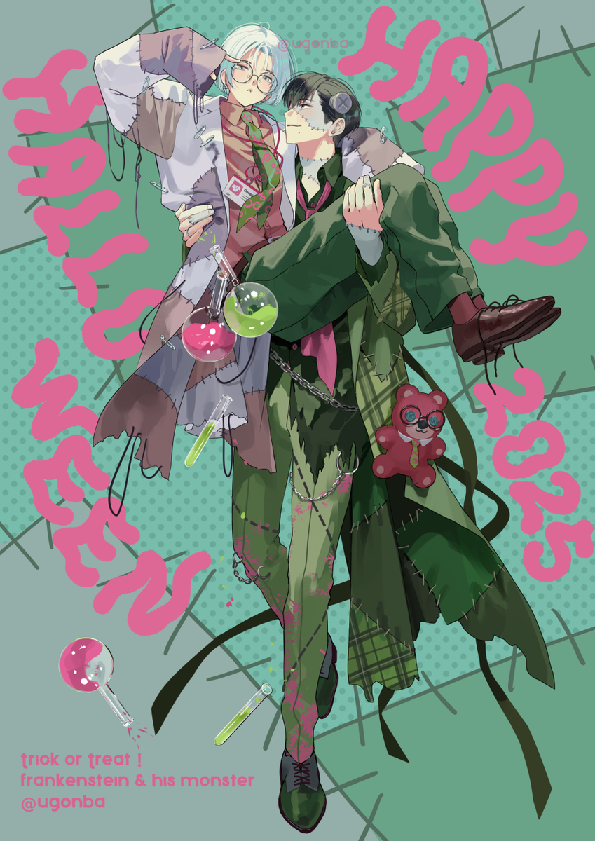 This is a pixiv picture whose title is HAPPY HALLOWEEN 2025.