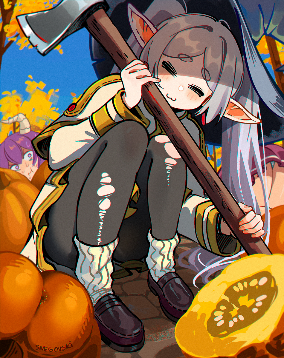 This is a pixiv picture whose title is Frieren's harvest~.