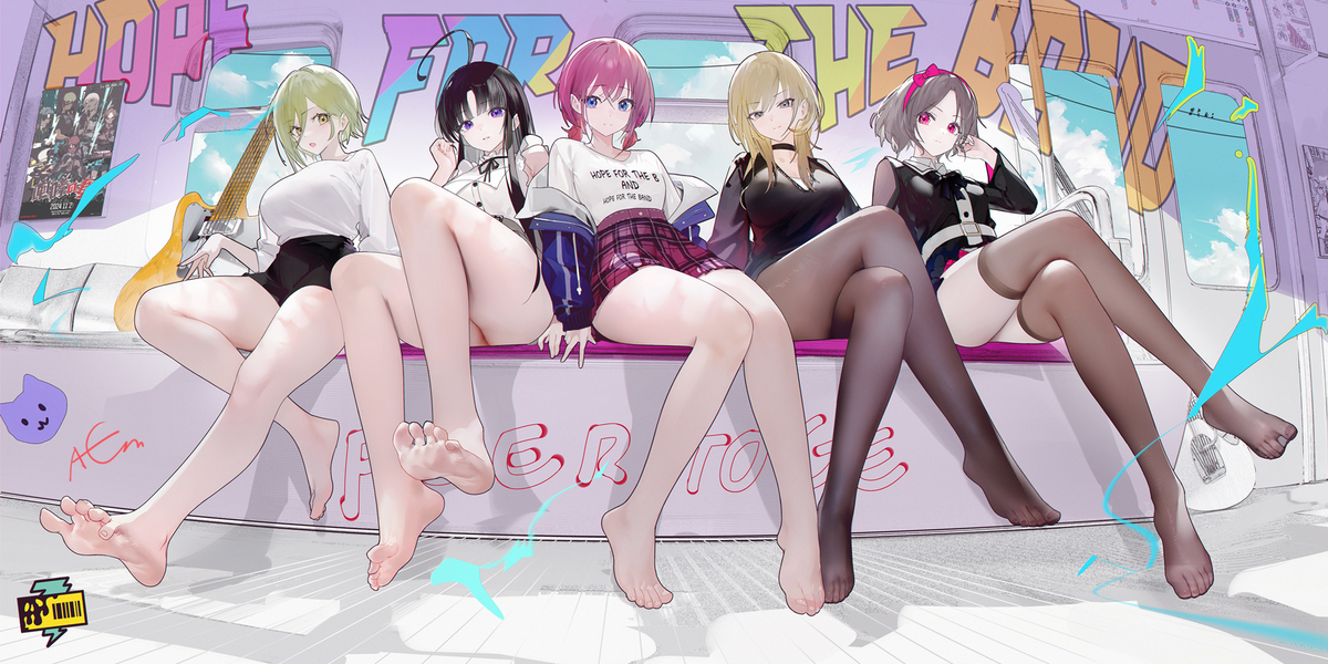 This is a pixiv picture whose title is GIRLS BAND CRY.