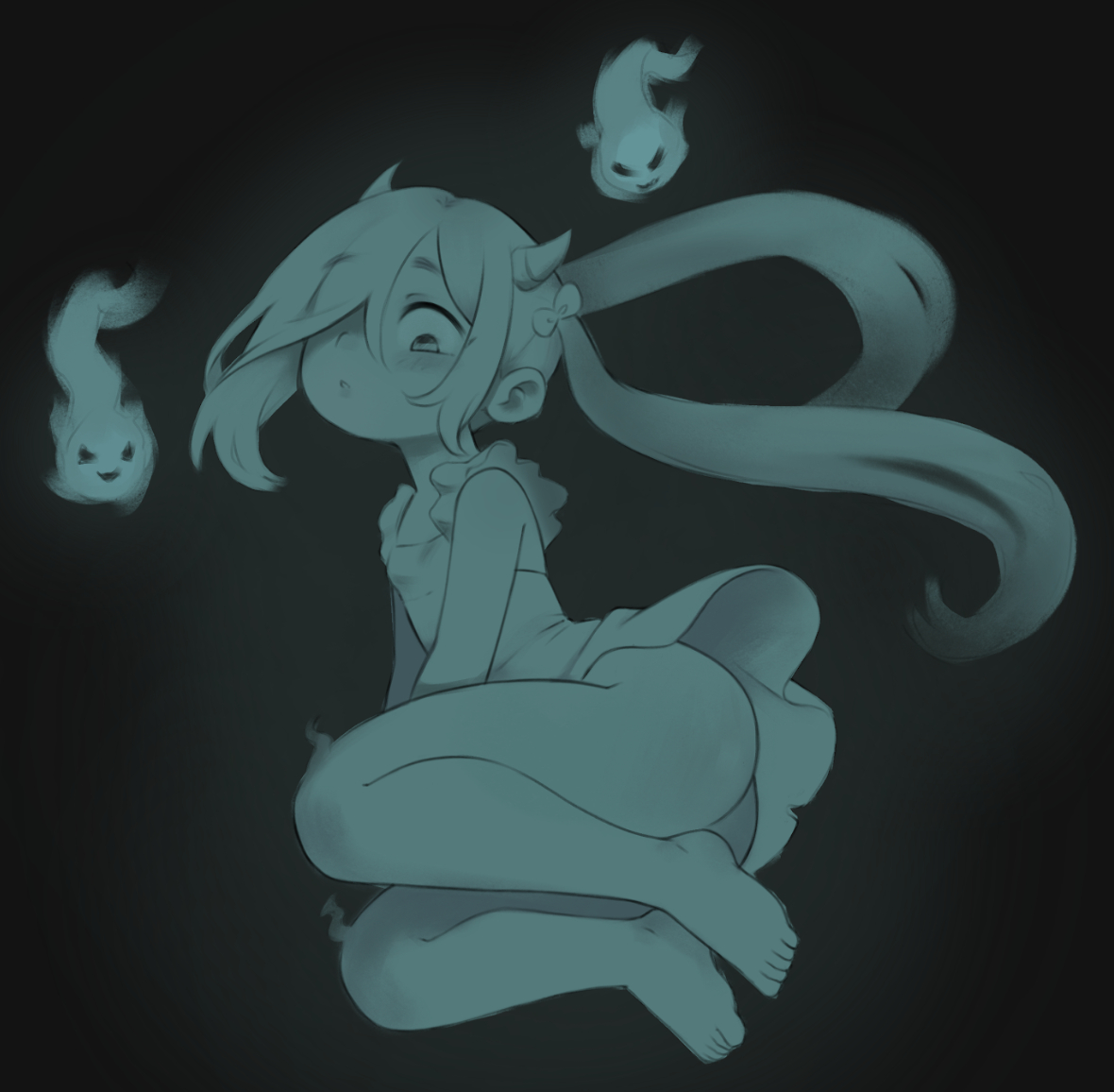 This is a pixiv picture whose title is Spooky.