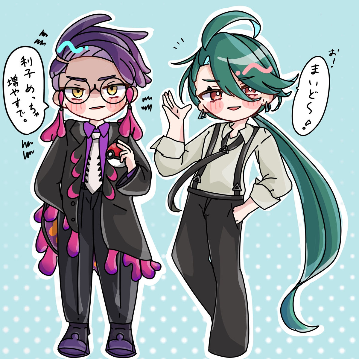 This is a pixiv picture whose title is 激メロ達.