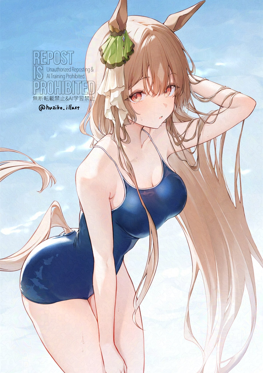 This is a pixiv picture whose title is スク水ダイヤちゃん.