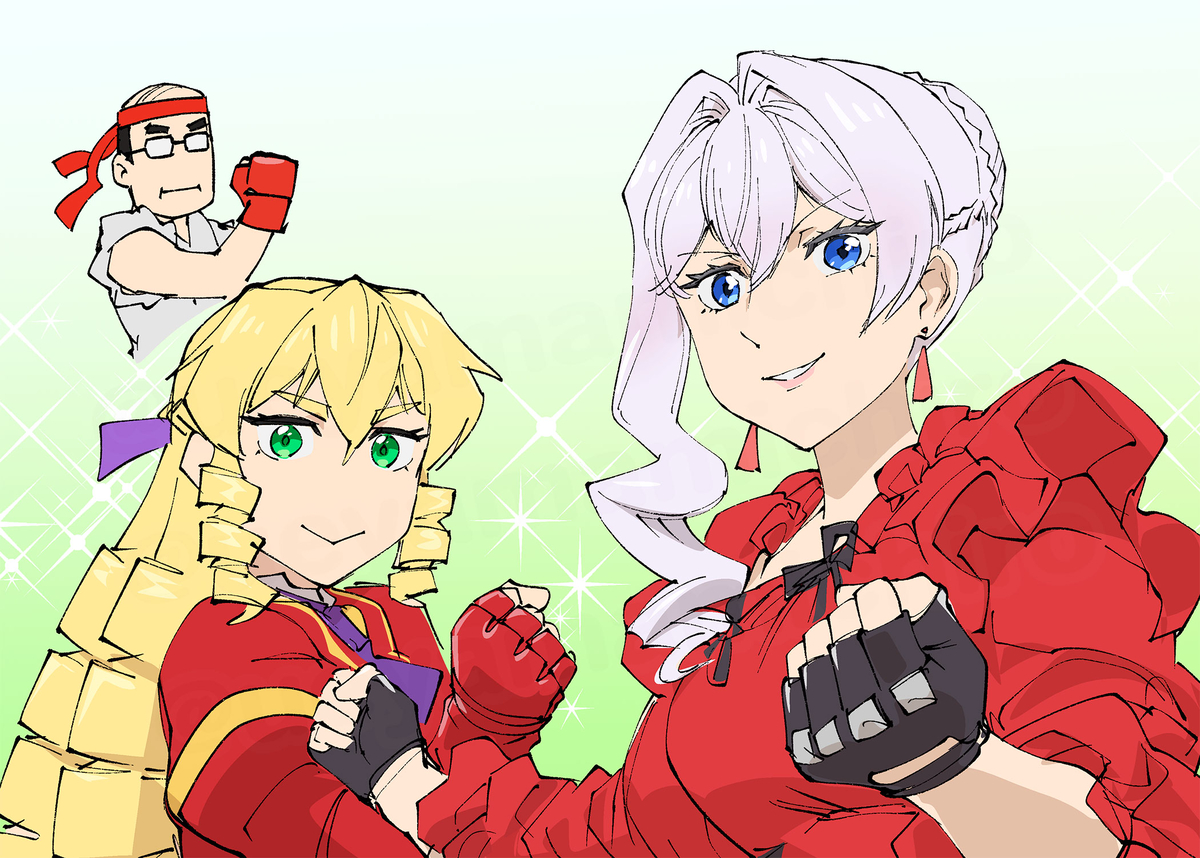 This is a pixiv picture whose title is 格ゲー風味.