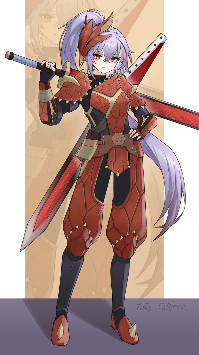 This is a pixiv picture whose title is 赤甲兽赤冬.