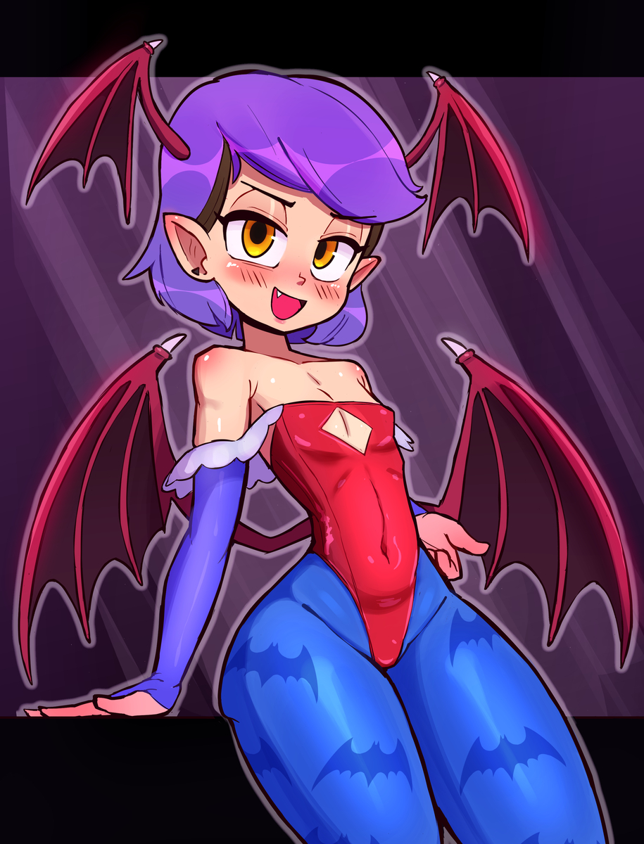 This is a pixiv picture whose title is Darkstalkers Amity.