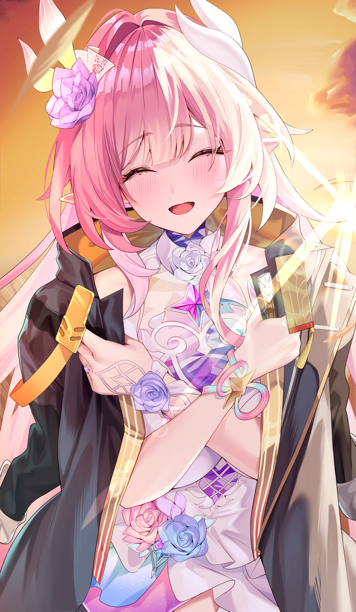 This is a pixiv picture whose title is 「あなたの温もりをかんじるわ」.