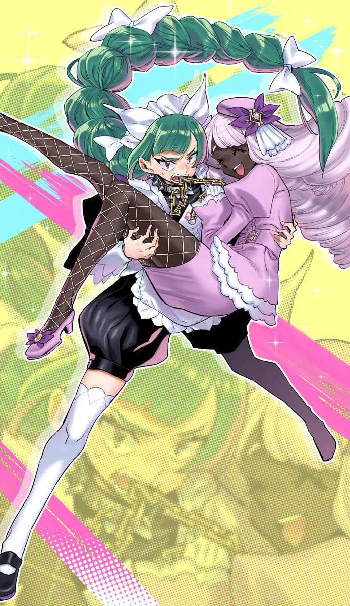 This is a pixiv picture whose title is ユカハル主従関係.