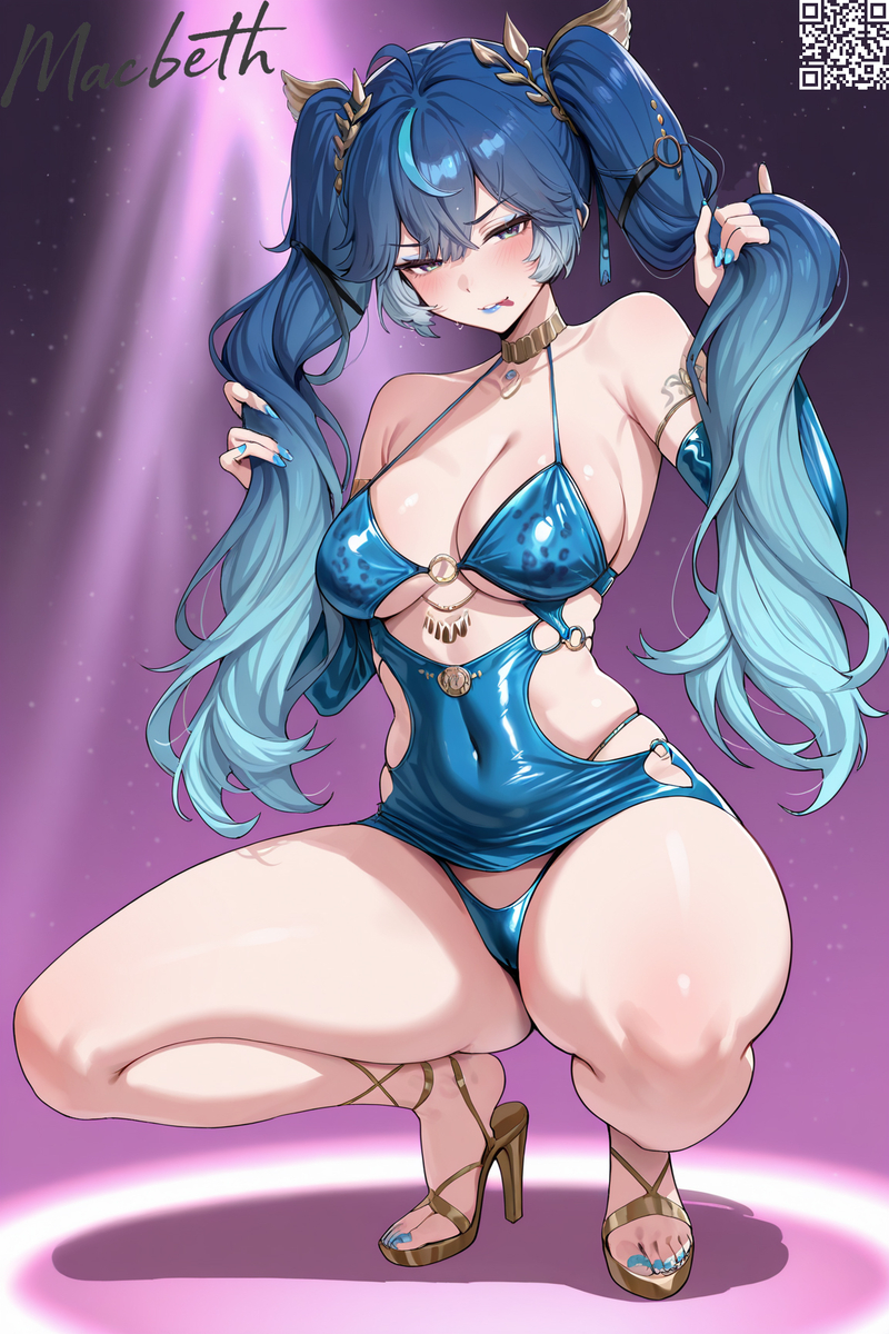 This is a pixiv picture whose title is 夜店尤诺2.