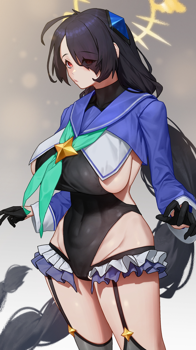 This is a pixiv picture whose title is ブルーアーカイブ / 若葉ヒナタ.