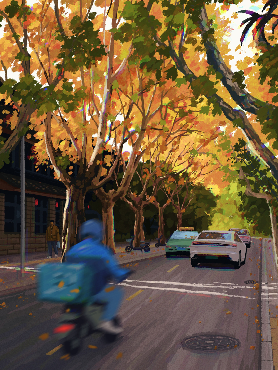 This is a pixiv picture whose title is 秋.