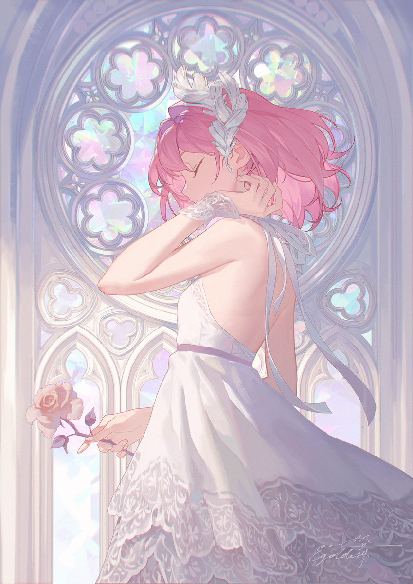 This is a pixiv picture whose title is 記憶は、儚く散りゆく.