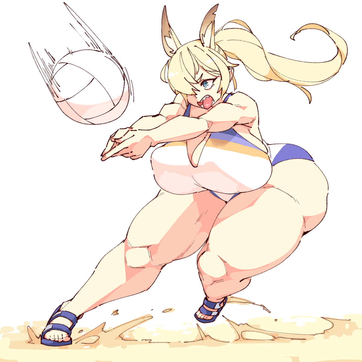This is a pixiv picture whose title is Volleyball Kanna.