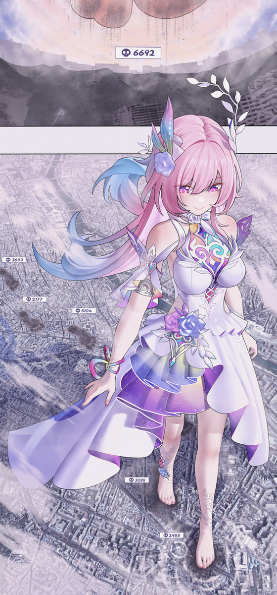 This is a pixiv picture whose title is Cyrene descends upon the Earth.