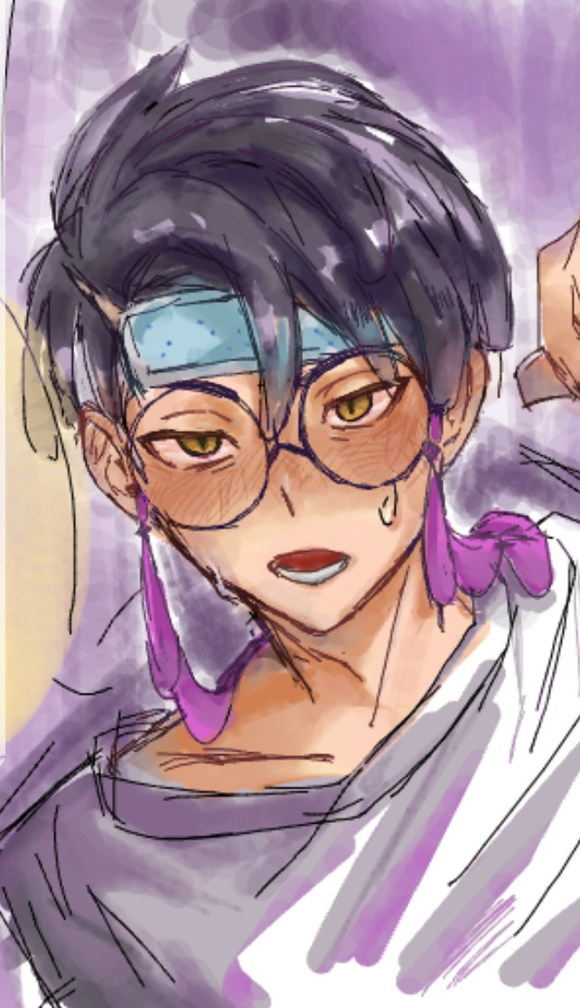 This is a pixiv picture whose title is 体調不良カラスバさん.