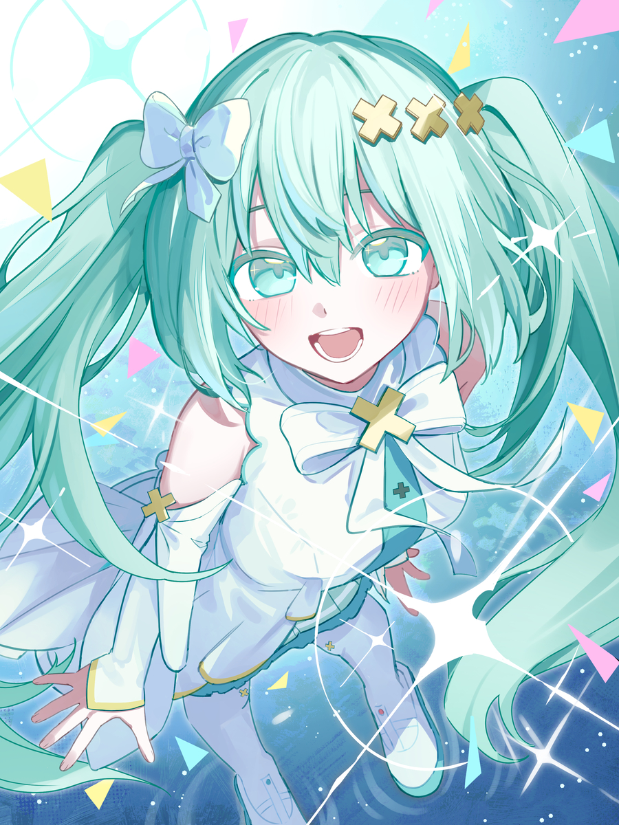 This is a pixiv picture whose title is 劇場版初音ミク.
