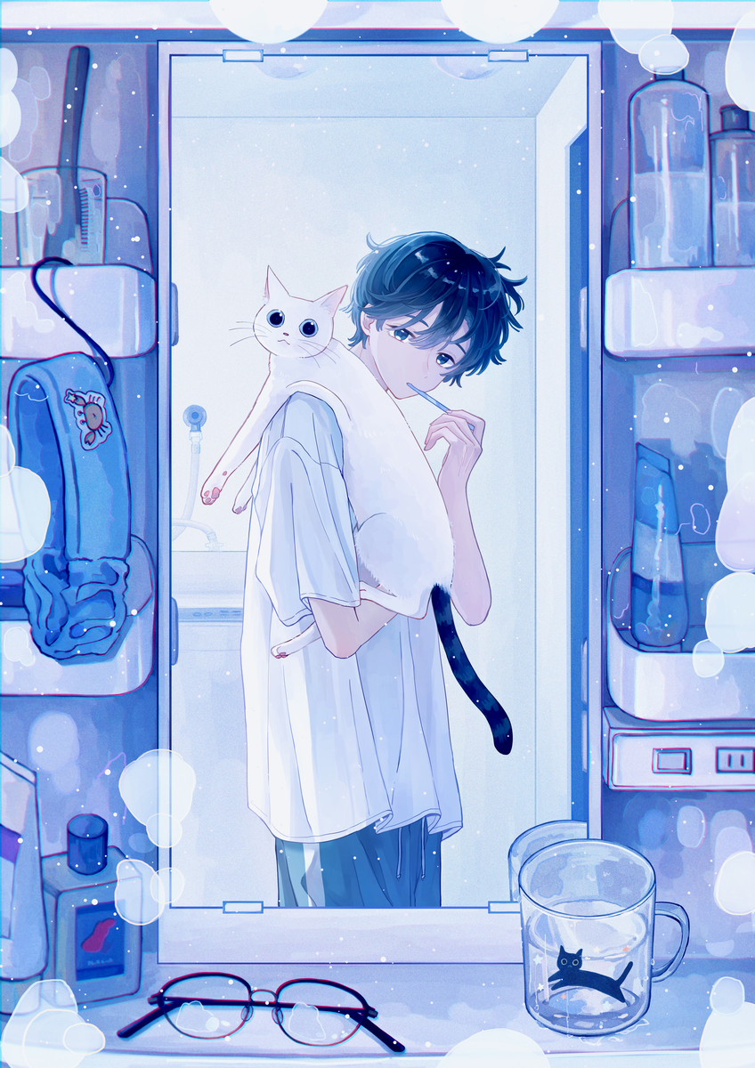 This is a pixiv picture whose title is ふたりぐらし.