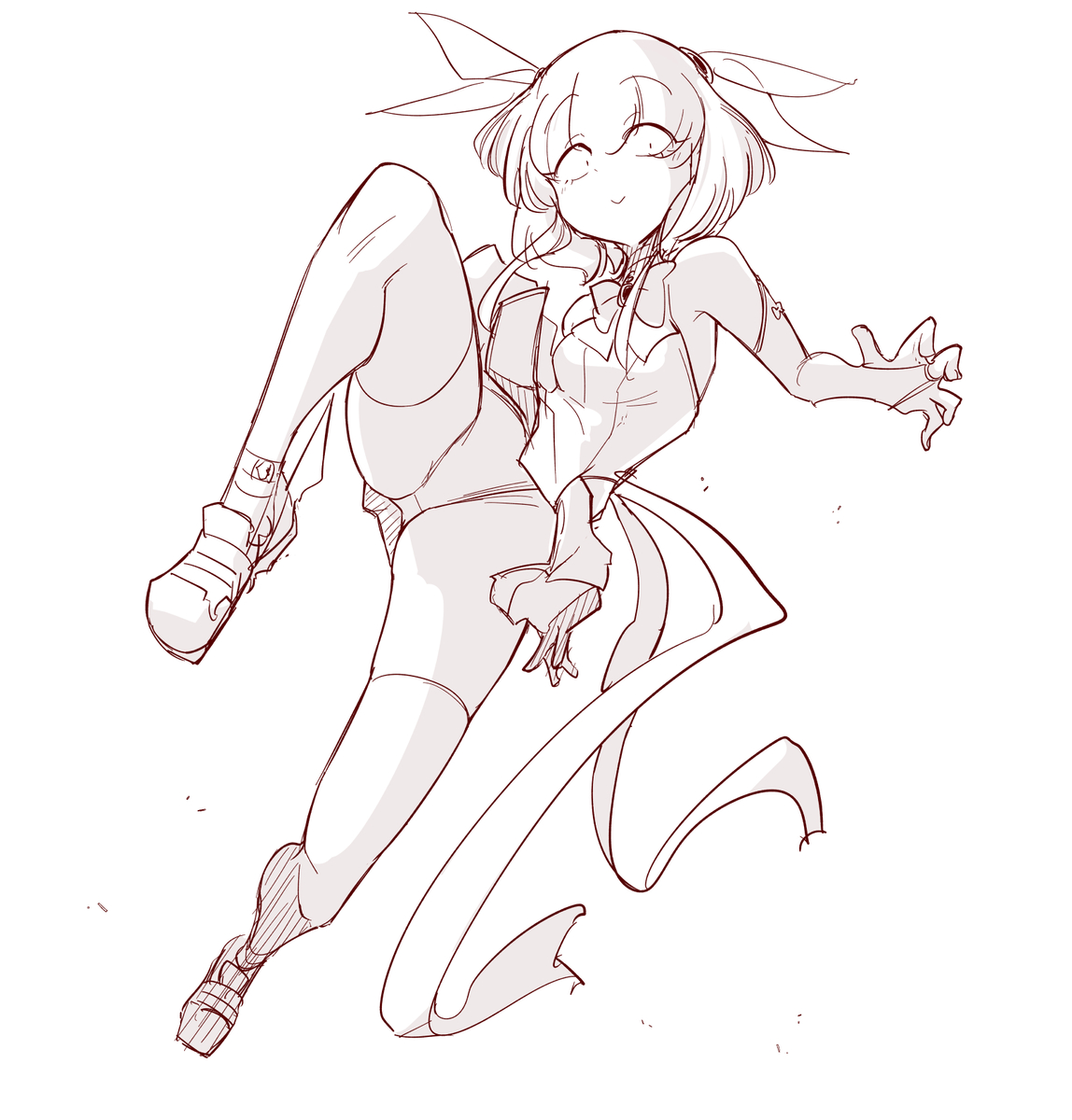 This is a pixiv picture whose title is 撃ち下ろし.