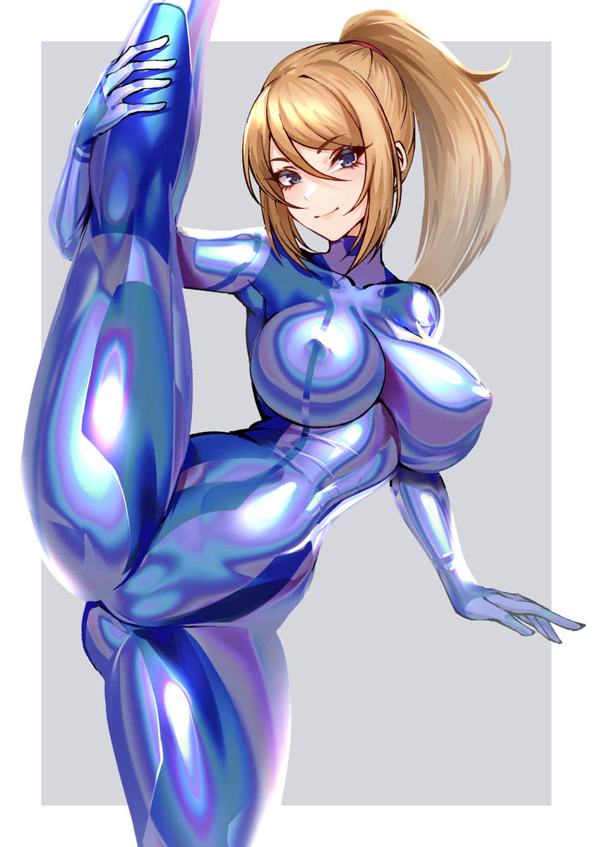 This is a pixiv picture whose title is Zerosuit samus.