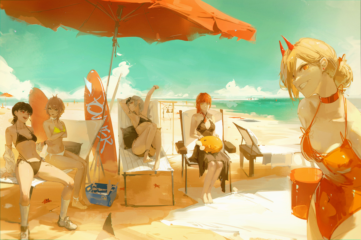 This is a pixiv picture whose title is 👙.