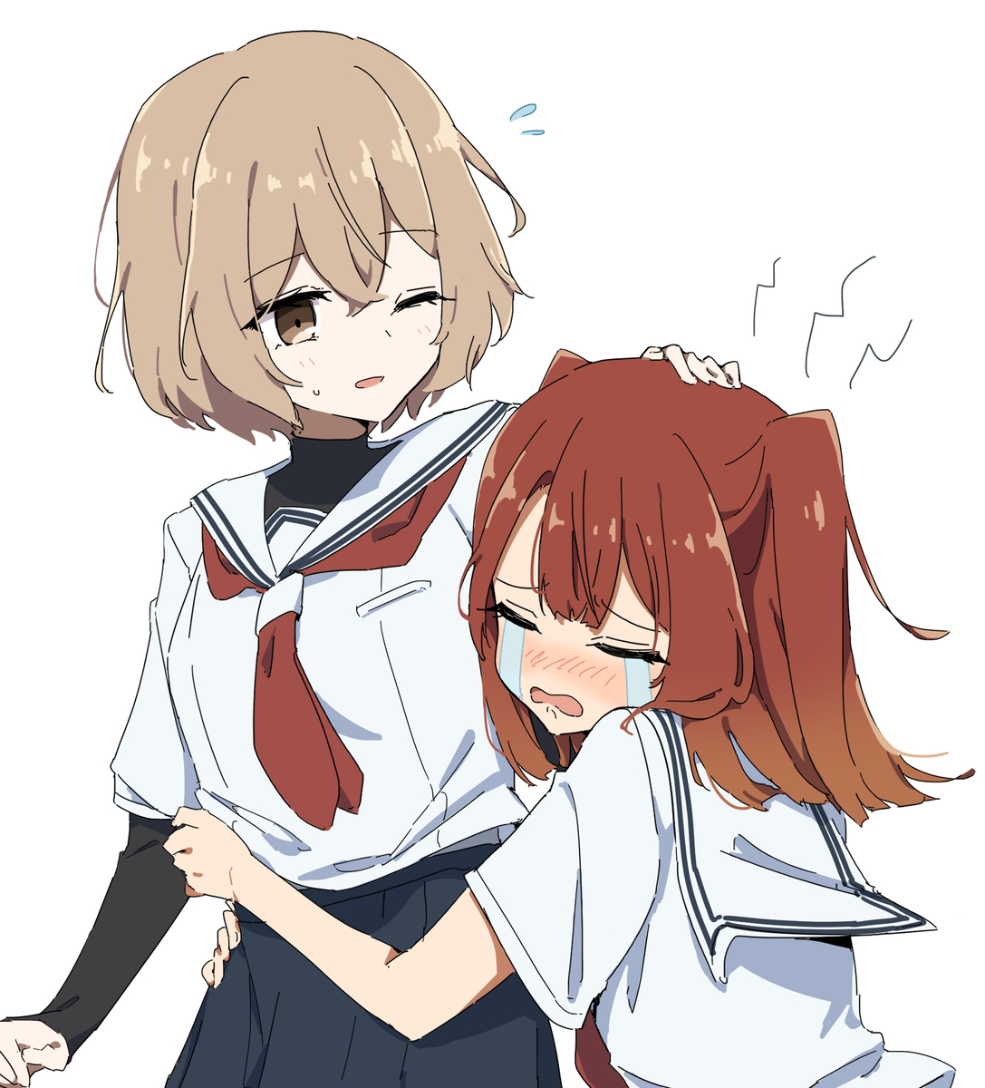 This is a pixiv picture whose title is あたしたちズッ友だよっ…比名子"ぉっ…！.