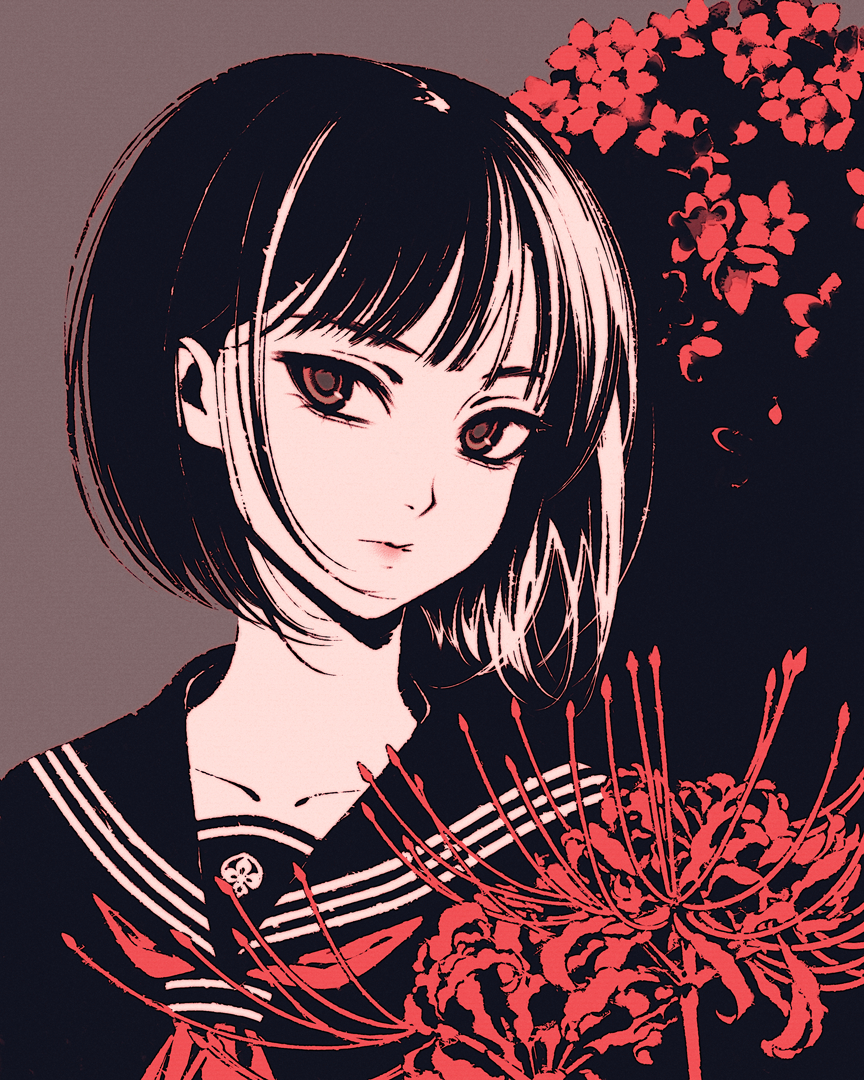 This is a pixiv picture whose title is hinako.