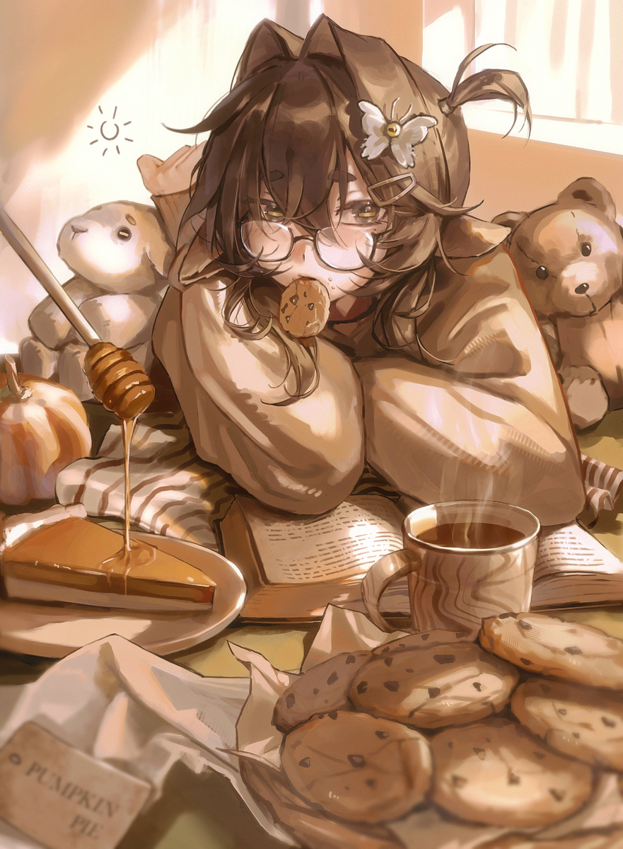 This is a pixiv picture whose title is 🍪🥧.