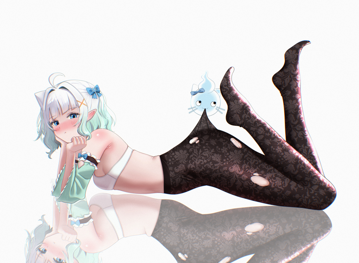 This is a pixiv picture whose title is Mint Fantome.