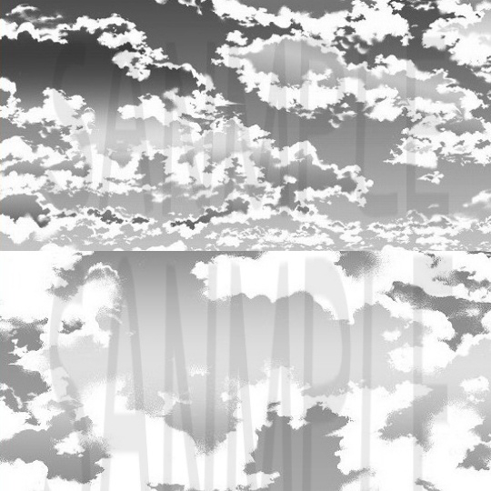 This is a pixiv picture whose title is 夕空トーン素材 01.