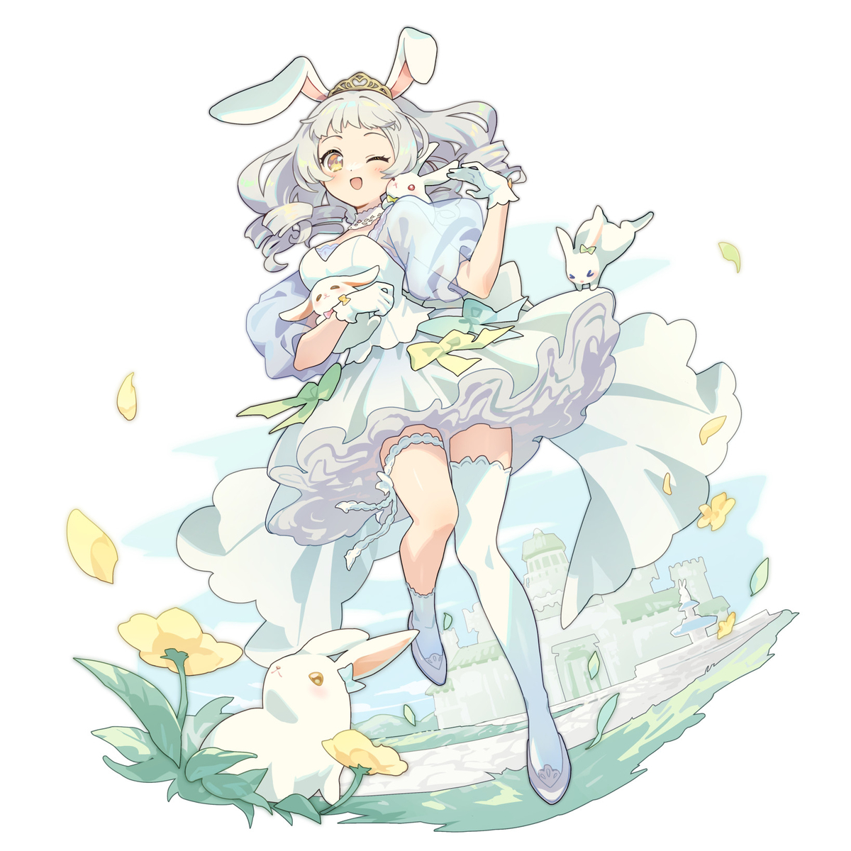 This is a pixiv picture whose title is 🐇.
