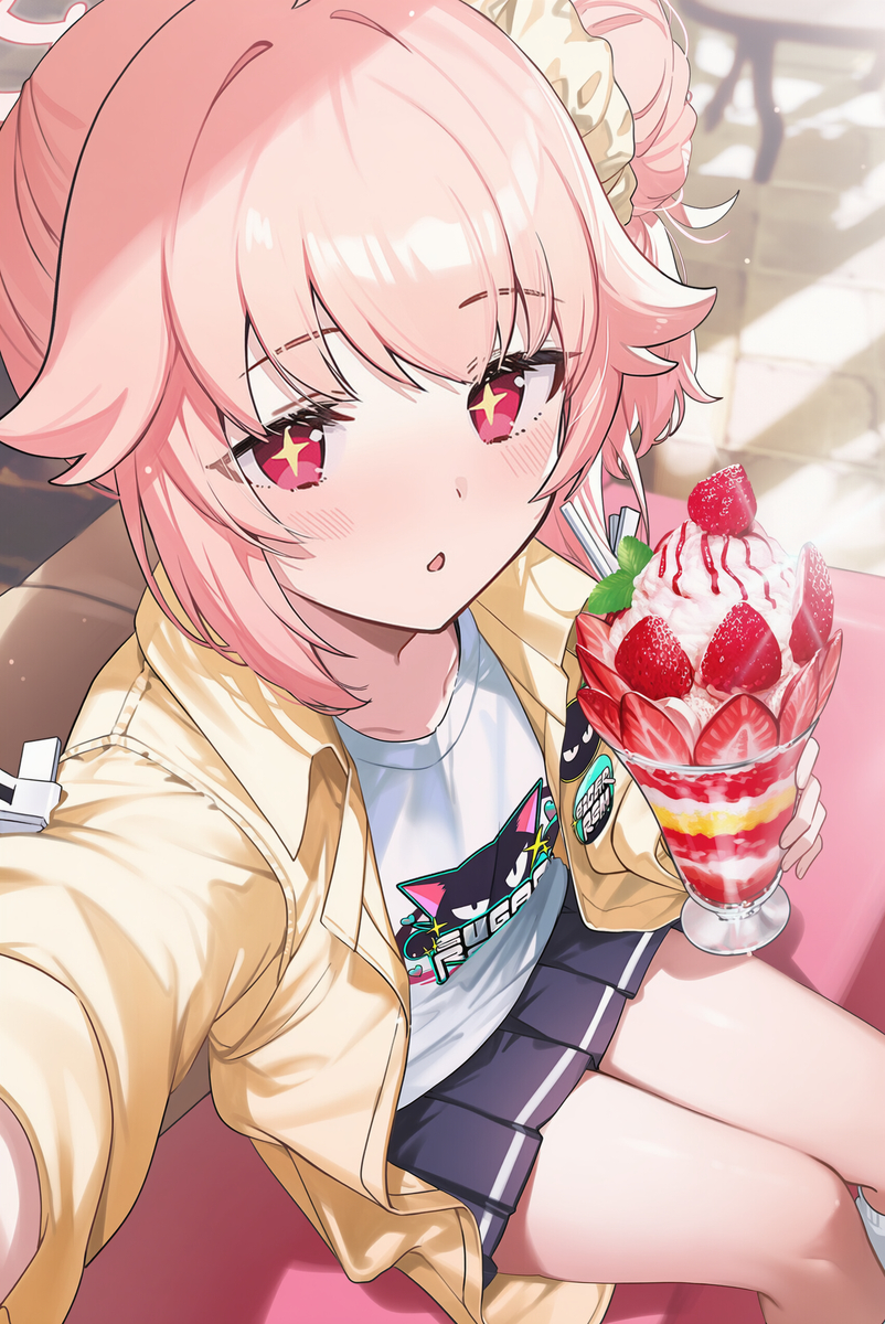 This is a pixiv picture whose title is 自撮り.