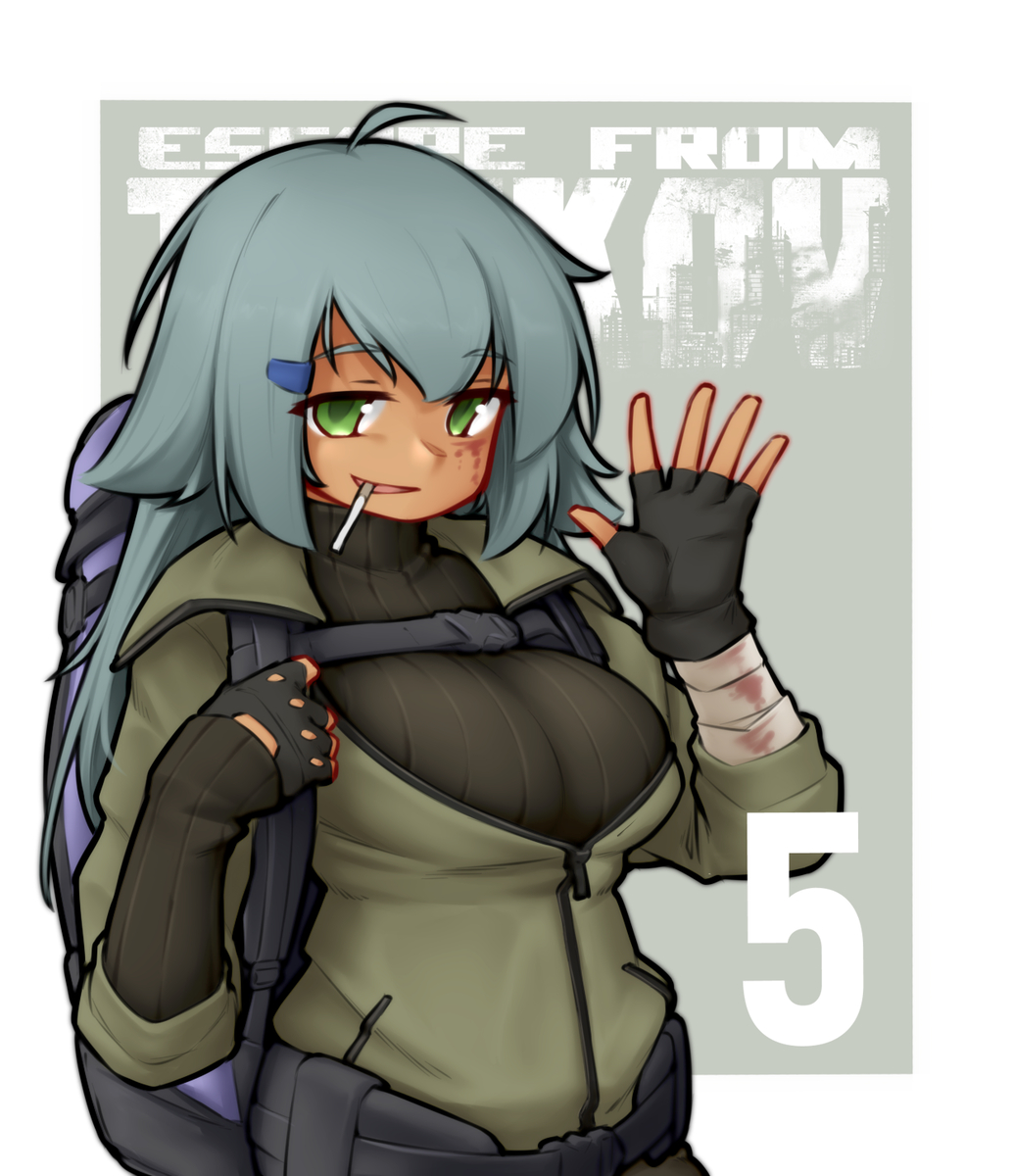 This is a pixiv picture whose title is 5Days.