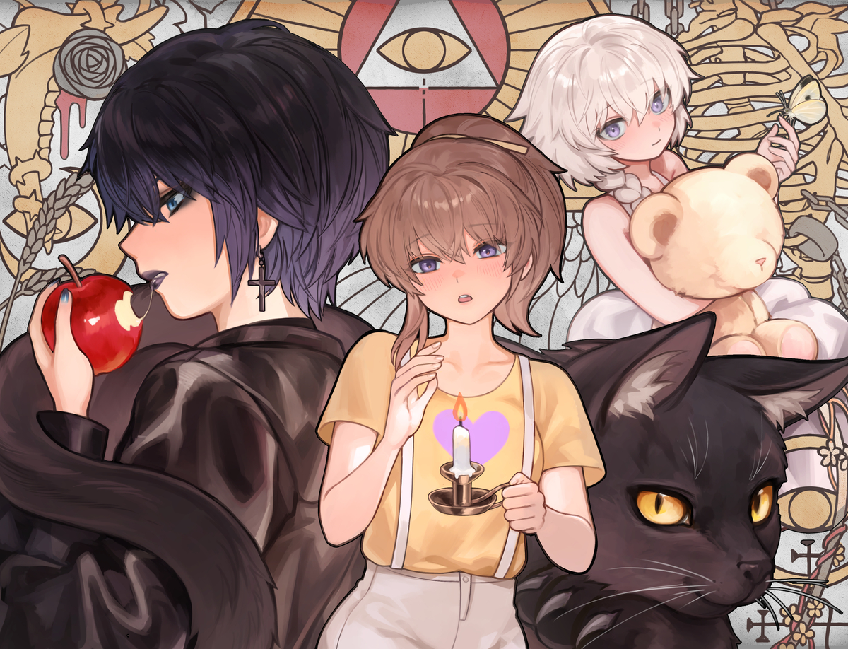 This is a pixiv picture whose title is False Idylls.