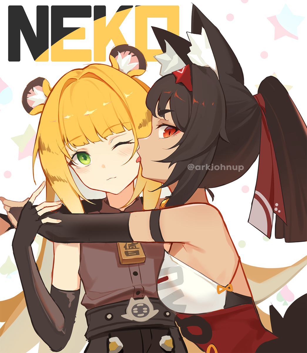 This is a pixiv picture whose title is Neko.