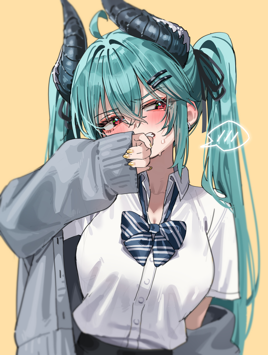 This is a pixiv picture whose title is 💢.