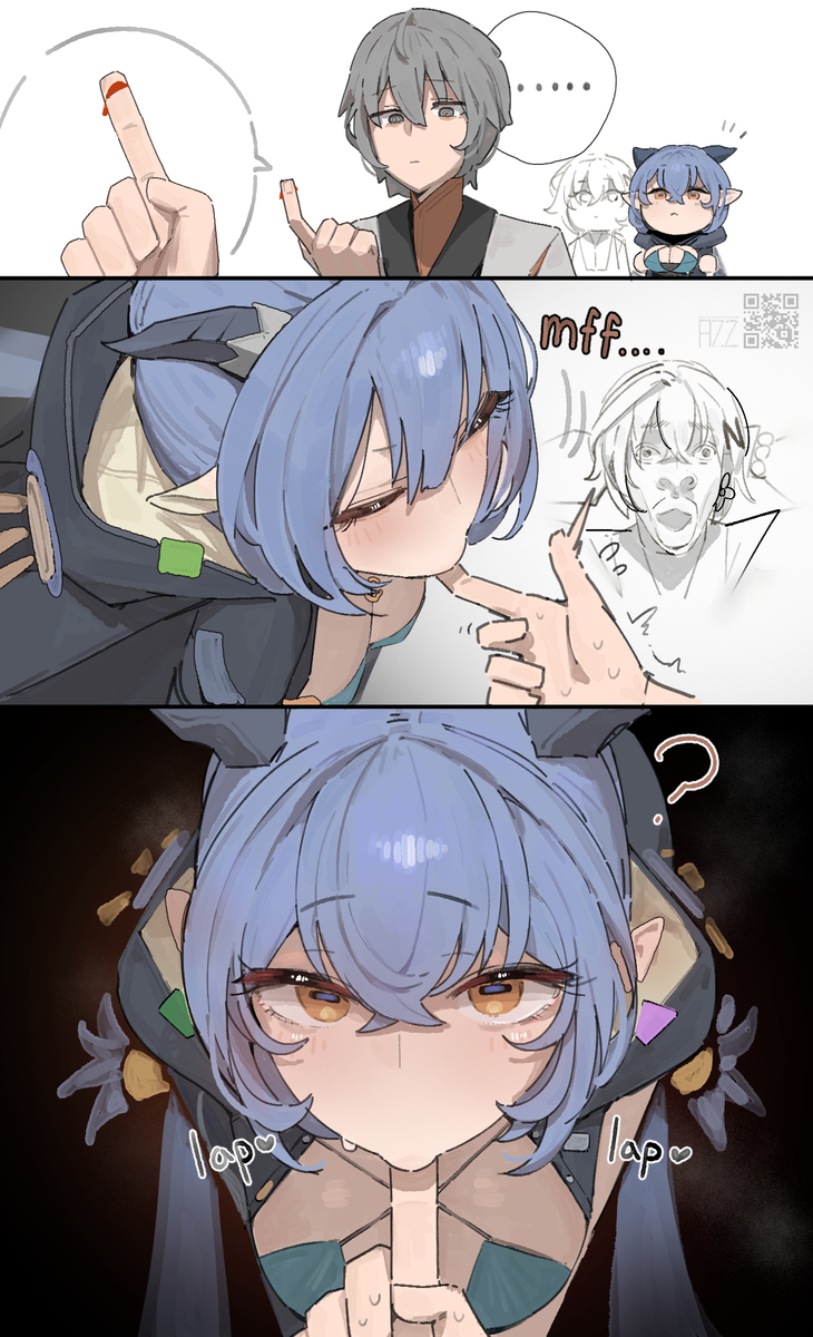 This is a pixiv picture whose title is 🩸.