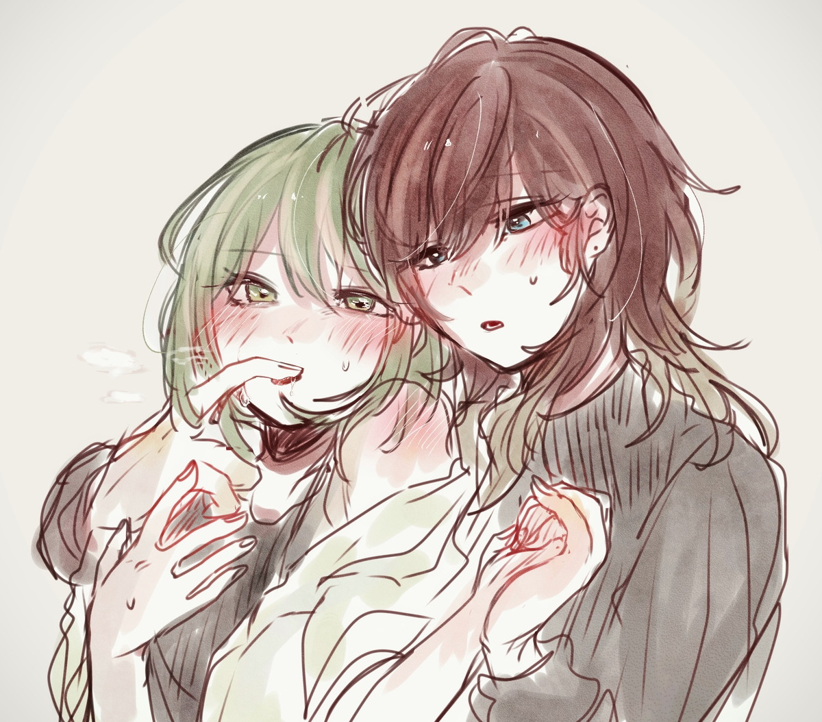 This is a pixiv picture whose title is みこにちrkgk.