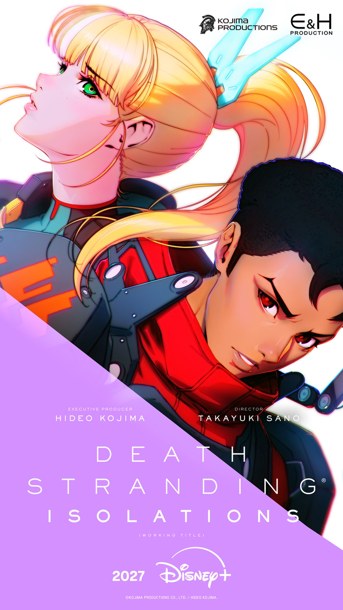 This is a pixiv picture whose title is 【発表】DEATH STRANDING アニメのキャラ原案.