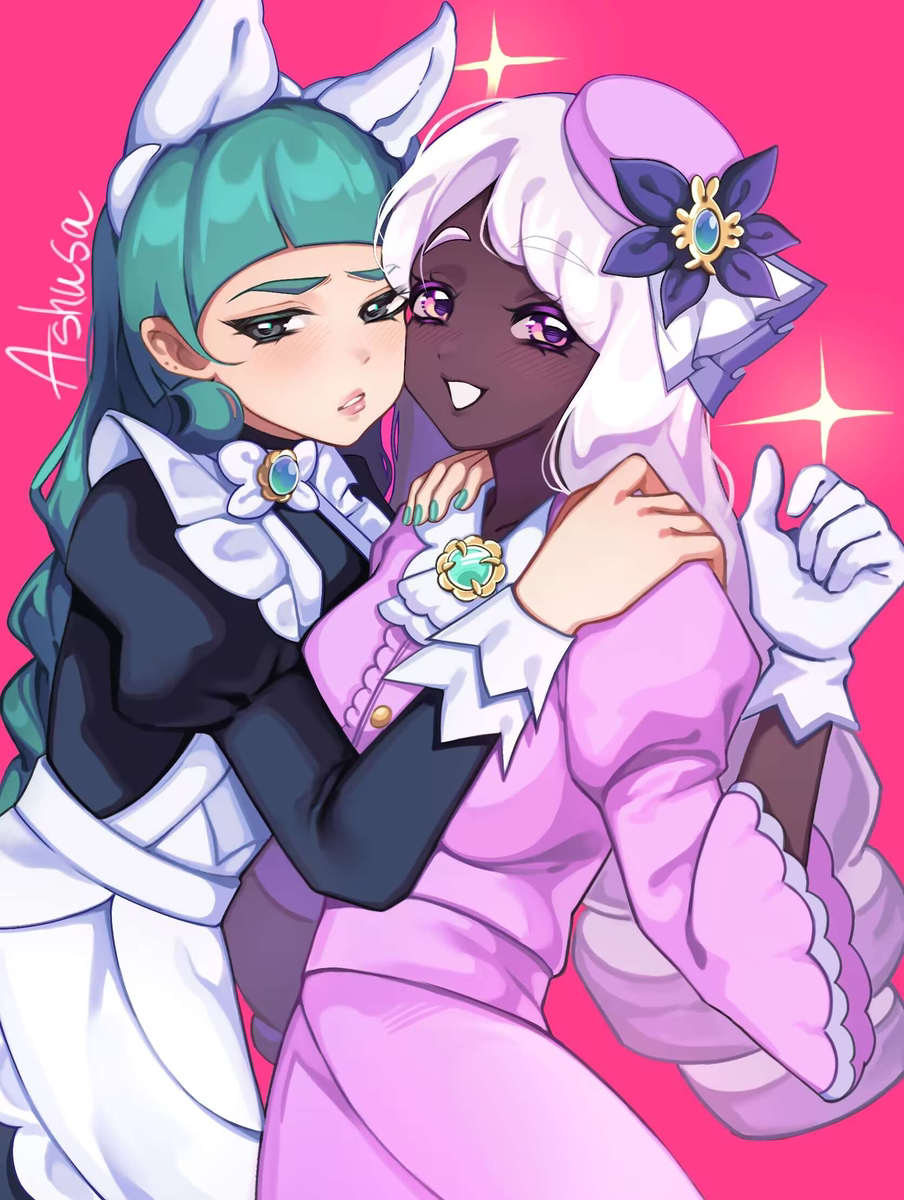 This is a pixiv picture whose title is ユカハル ｜Jacinthe & Lebanne.