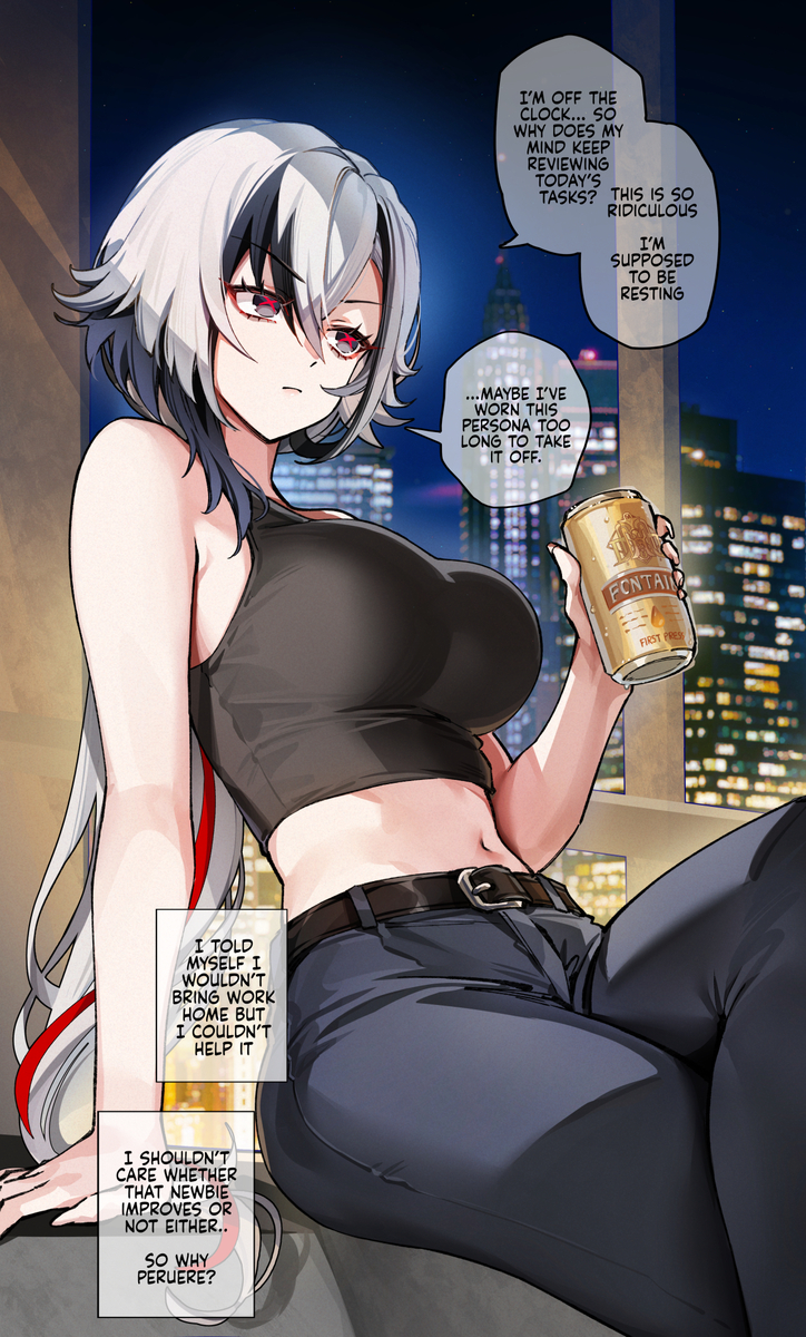 This is a pixiv picture whose title is Arlecchino Senpai.