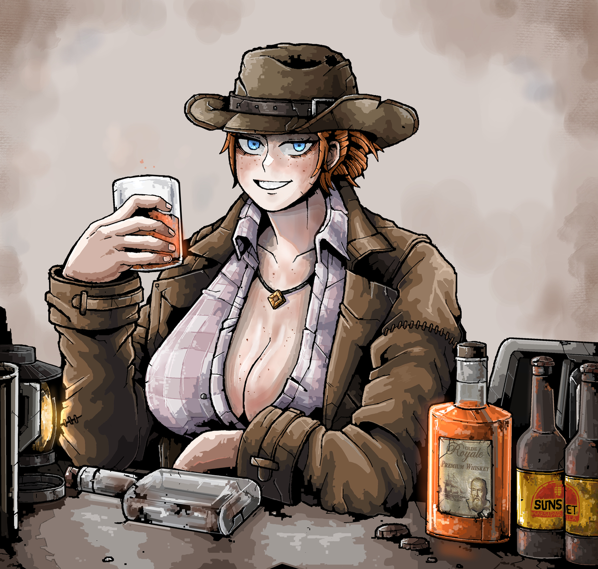 This is a pixiv picture whose title is Cass and Whiskey.