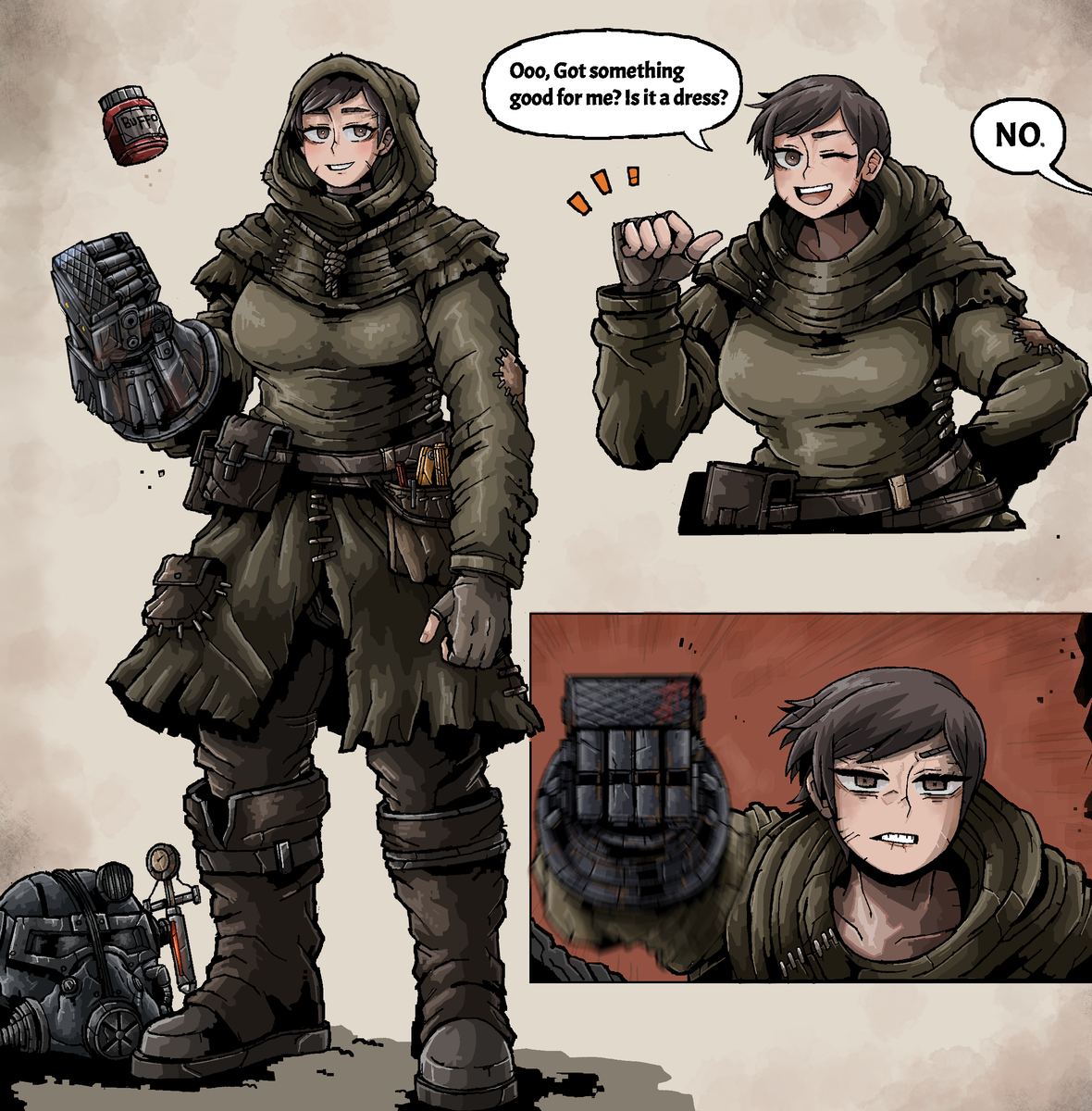 This is a pixiv picture whose title is Fallout art collection.