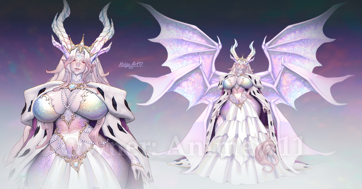 This is a pixiv picture whose title is Opal Dragoness.