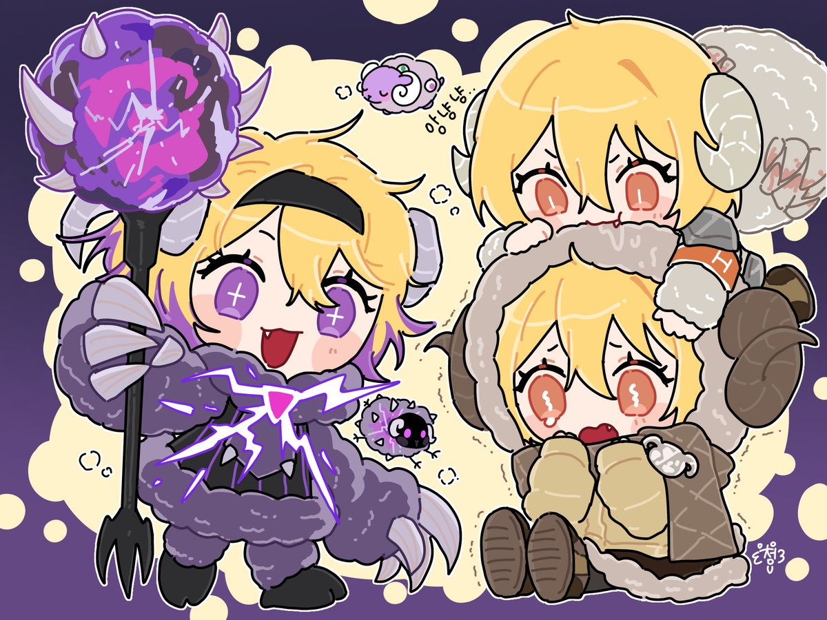 This is a pixiv picture whose title is 돈키양세마리.