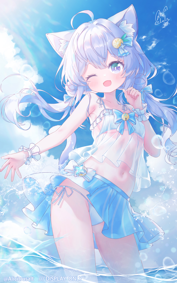 This is a pixiv picture whose title is 纱露朵 水着ソルト.