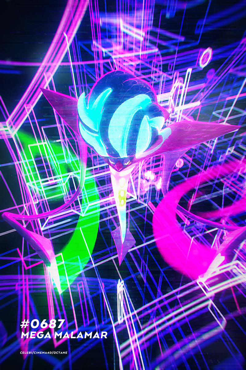 This is a pixiv picture whose title is メガカラマネロ.