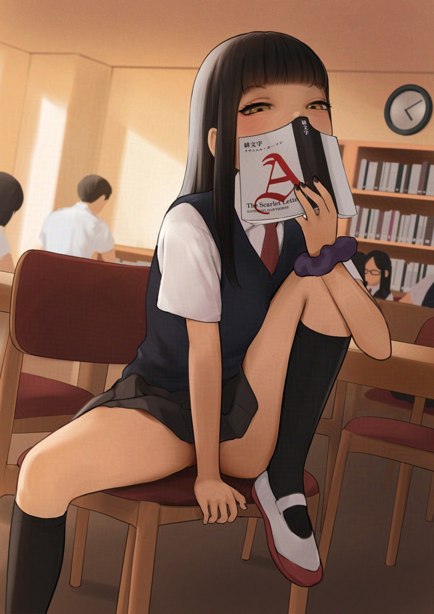 This is a pixiv picture whose title is 「何探してんの？」.