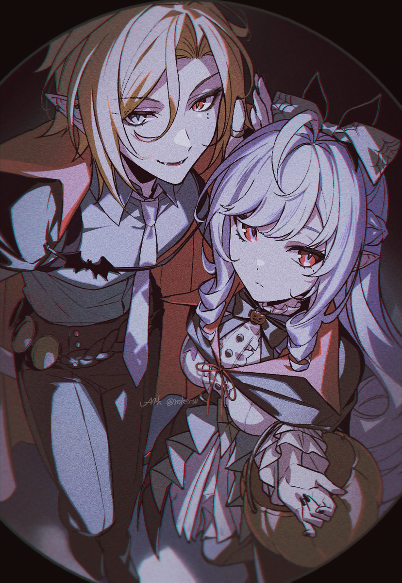 This is a pixiv picture whose title is Halloween.