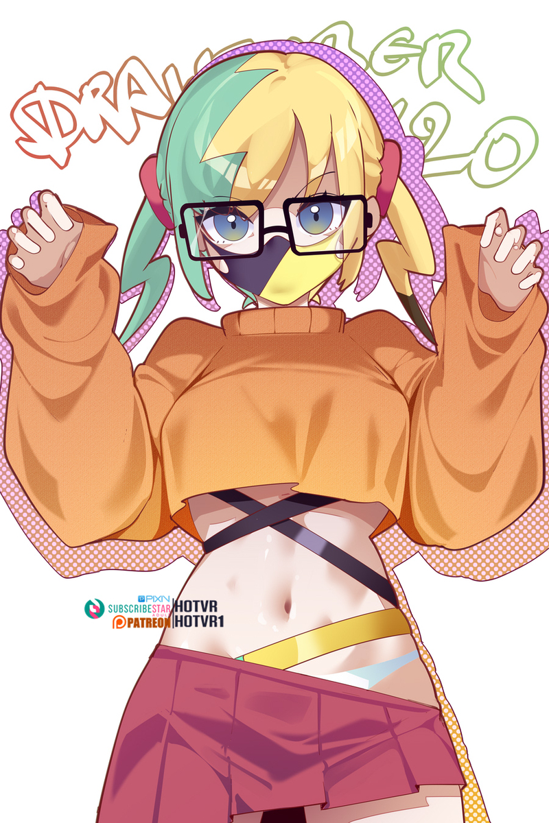 This is a pixiv picture whose title is Canari dressed up as Velma.