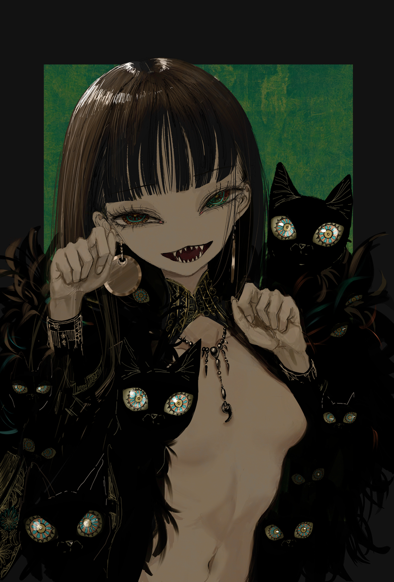 This is a pixiv picture whose title is meow.